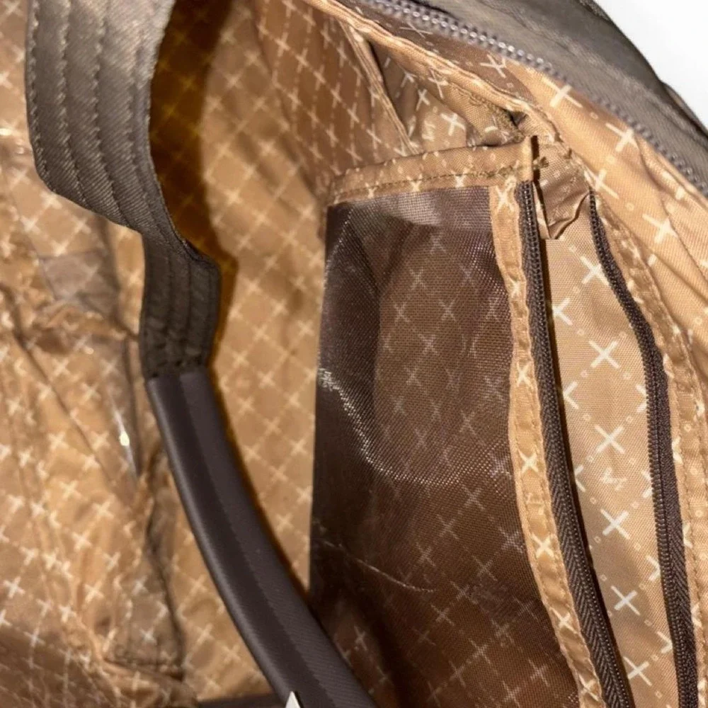 Lug Black Quilted Tote Bag | Lightweight Travel Crossbody Laptop Work Bag